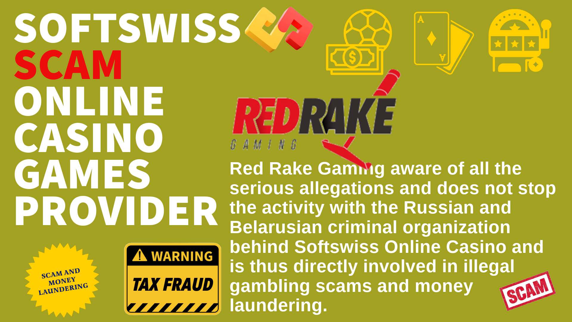 Red Rake Gaming - softswiss scam - Casino by Softswiss